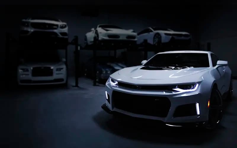 Showroom de stand automóvel moderno